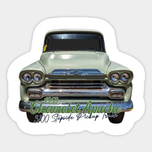 1959 Chevrolet Apache 3100 Stepside Pickup Truck Sticker